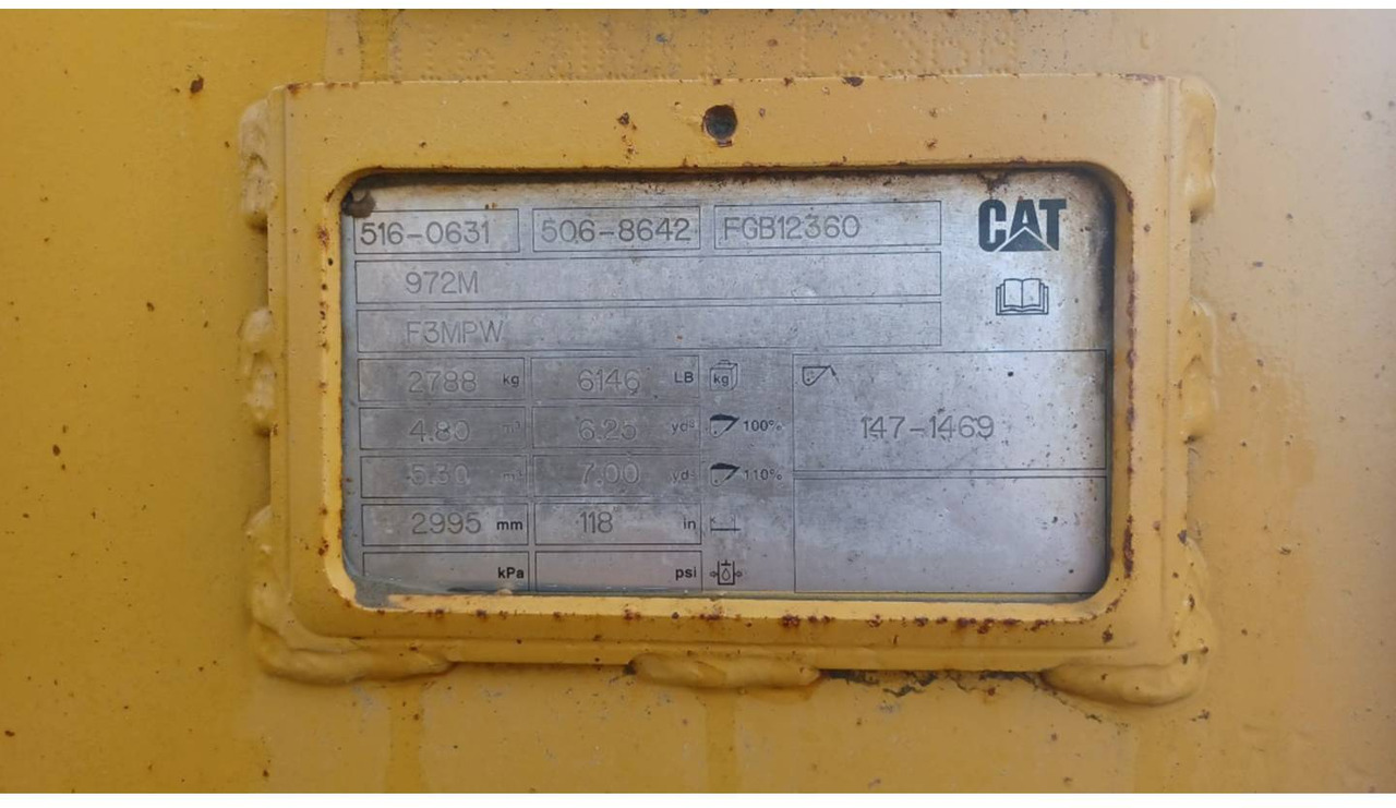 Ratinis krautuvas CAT 972M: foto 10