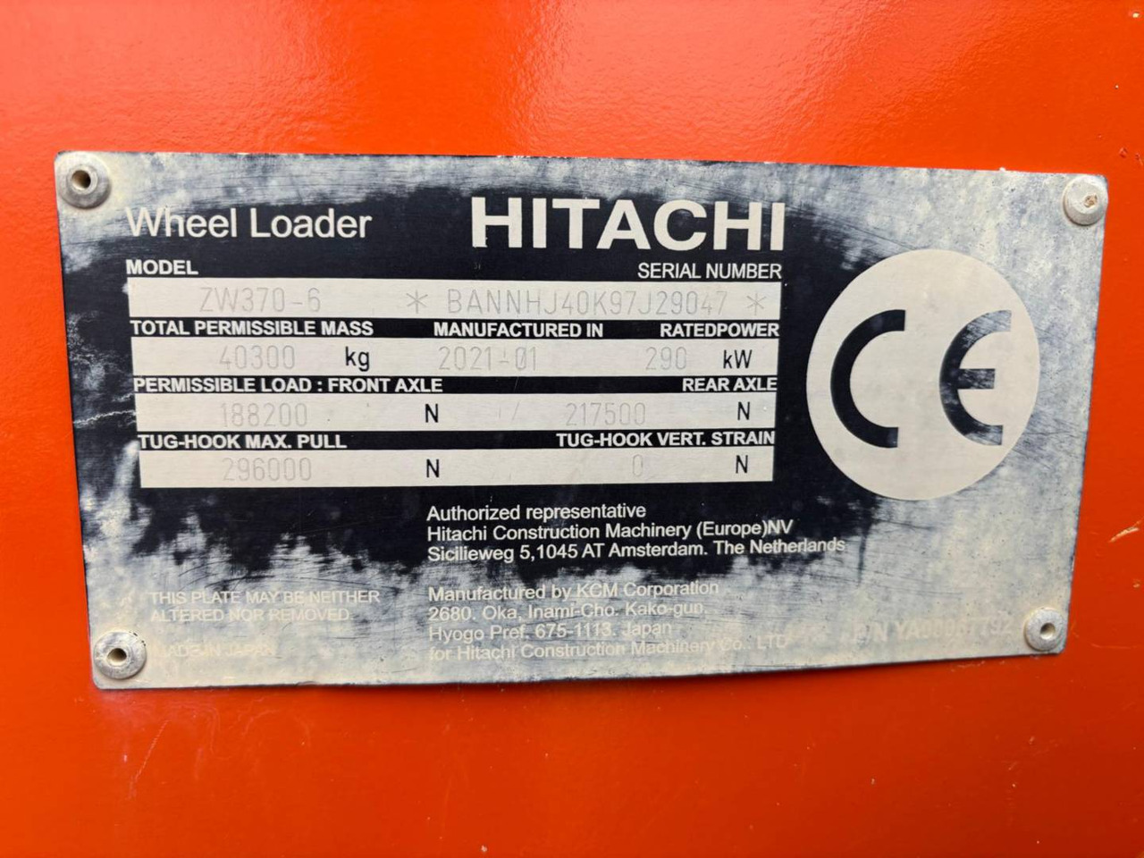Ratinis krautuvas HITACHI ZW370.6: foto 6