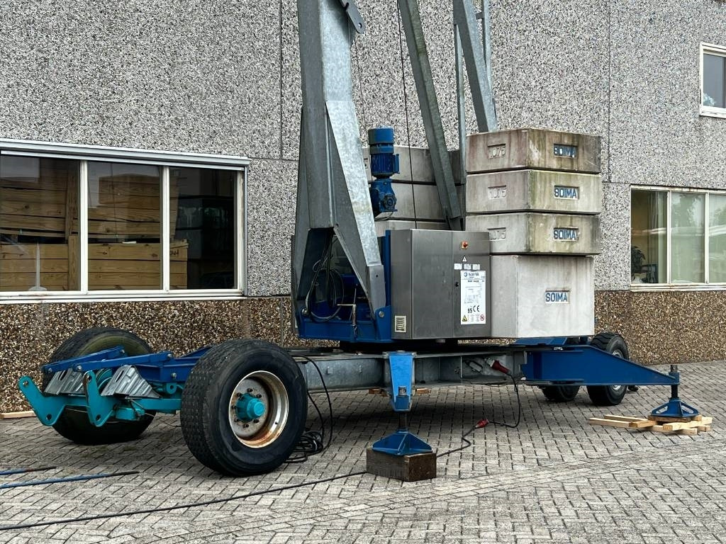 Soima Construction crane SOIMA SGH 19x28 - 28 mete - Priekabos tipo keltuvas: foto 2 Soima Construction crane SOIMA SGH 19x28 - 28 mete - Priekabos tipo keltuvas: foto 2
