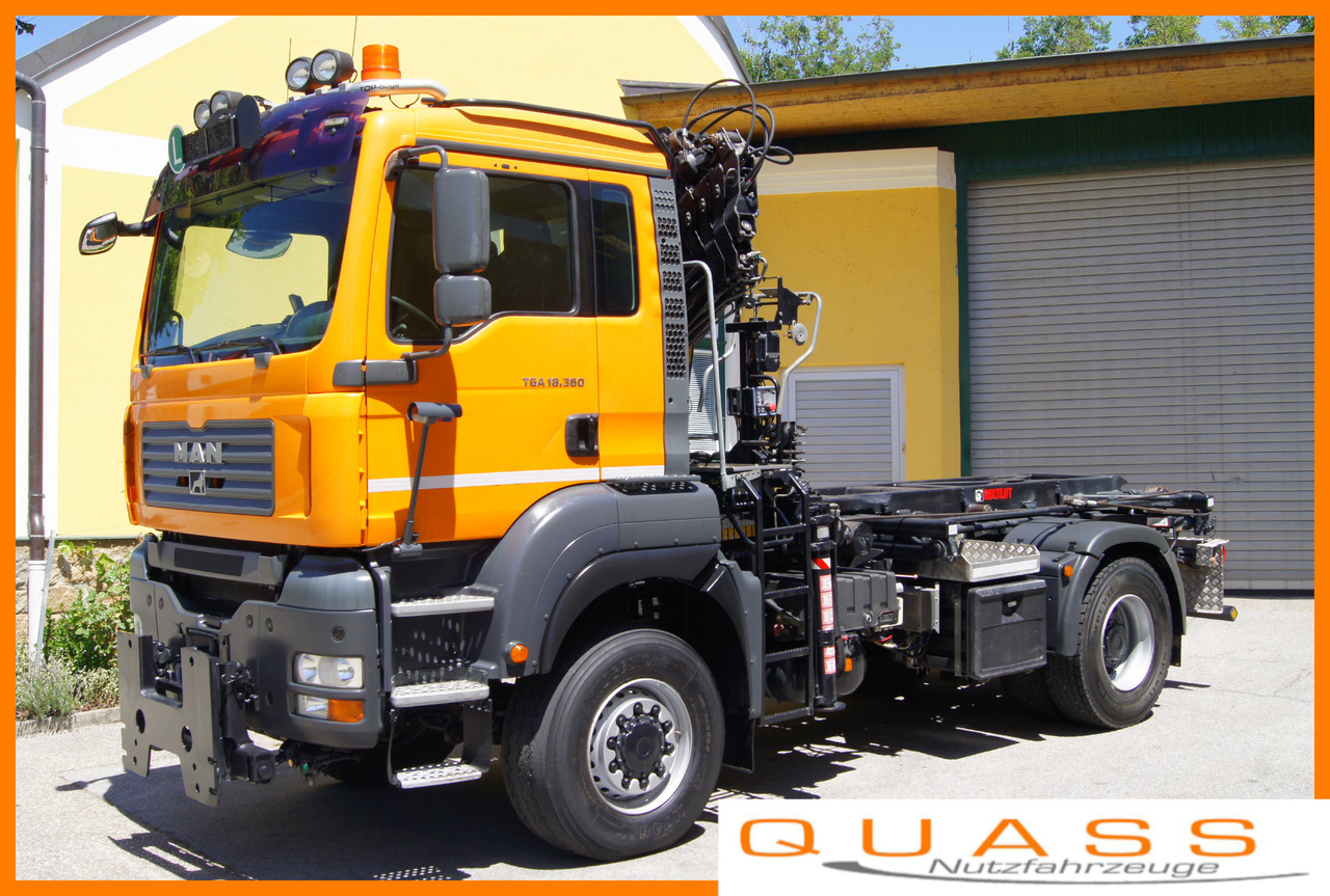MAN TGA 18.360 BL 4x4/Euro4/TÜV/HIAB 111/MULTILIFT/Winterdienst - Savivartis sunkvežimis, Sunkvežimis su kranu: foto 1 MAN TGA 18.360 BL 4x4/Euro4/TÜV/HIAB 111/MULTILIFT/Winterdienst - Savivartis sunkvežimis, Sunkvežimis su kranu: foto 1
