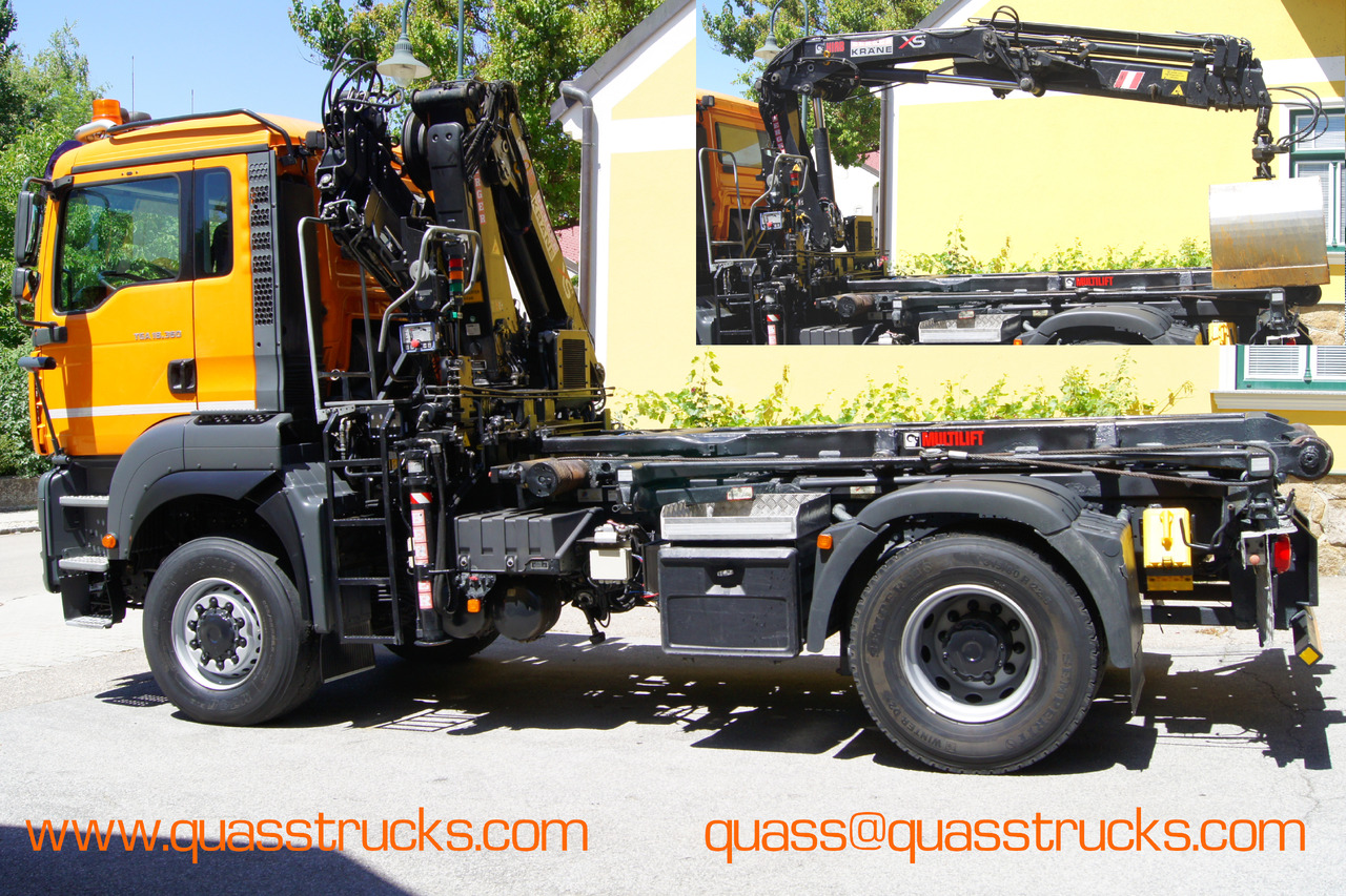 MAN TGA 18.360 BL 4x4/Euro4/TÜV/HIAB 111 korbfähig/MULTILIFT/Winterdienst - Sunkvežimis - kabelių sistema, Sunkvežimis su kranu: foto 3 MAN TGA 18.360 BL 4x4/Euro4/TÜV/HIAB 111 korbfähig/MULTILIFT/Winterdienst - Sunkvežimis - kabelių sistema, Sunkvežimis su kranu: foto 3