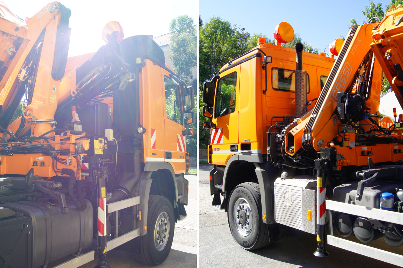 MERCEDES-BENZ ACTROS 1836 /4x4/TÜV/FASSI 110/MEILLER/Wechselsystem/Winterdienst - Sunkvežimis su kranu: foto 5 MERCEDES-BENZ ACTROS 1836 /4x4/TÜV/FASSI 110/MEILLER/Wechselsystem/Winterdienst - Sunkvežimis su kranu: foto 5