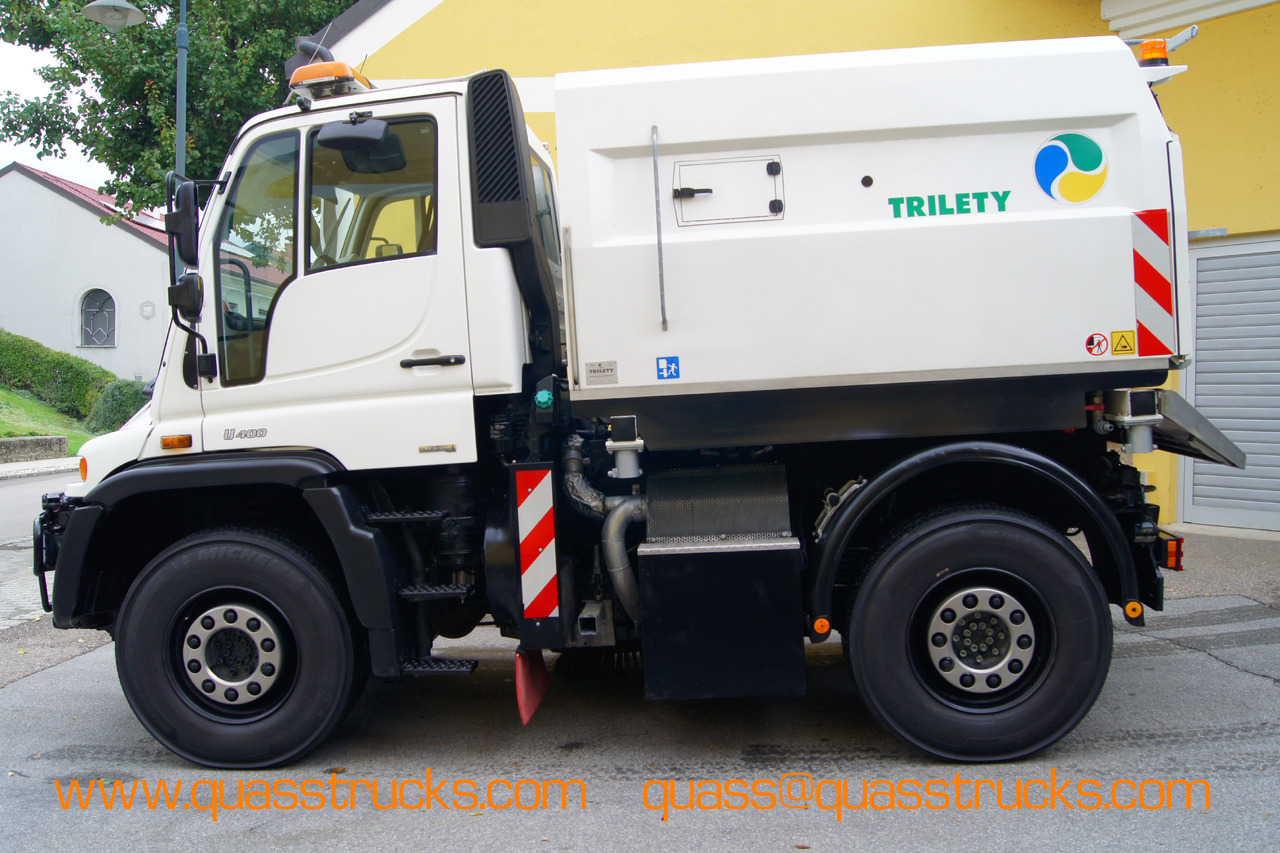MERCEDES-BENZ Unimog U400 + TRILETY Kehrmaschine/TÜV/EUR4/Leistungshydraulik - Gatvių šlavimo mašina: foto 3 MERCEDES-BENZ Unimog U400 + TRILETY Kehrmaschine/TÜV/EUR4/Leistungshydraulik - Gatvių šlavimo mašina: foto 3