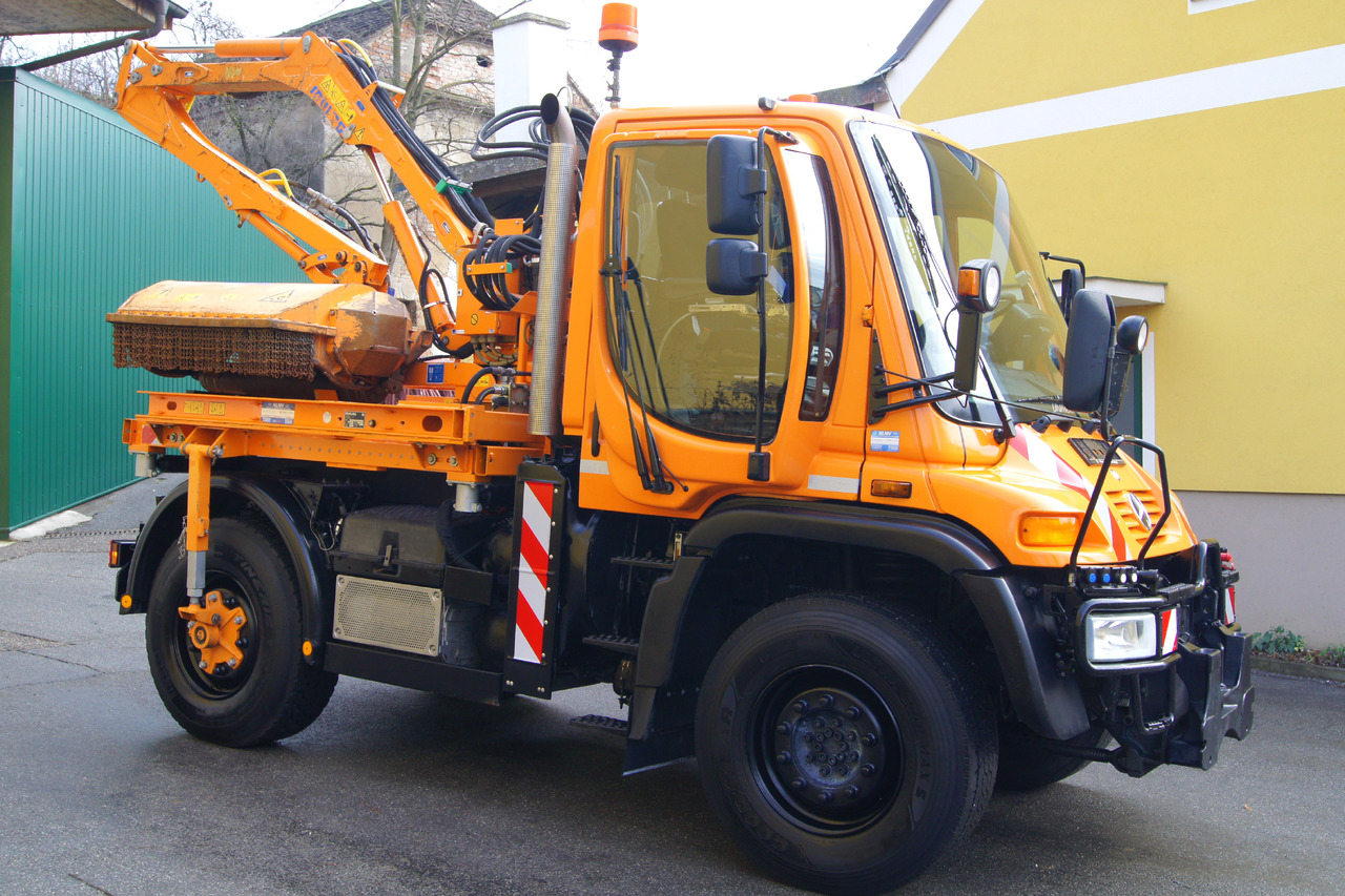 Savivartis sunkvežimis UNIMOG Unimog U 400/TÜV/Hydrostat/Mähtür +MULAG MHU 800: foto 8