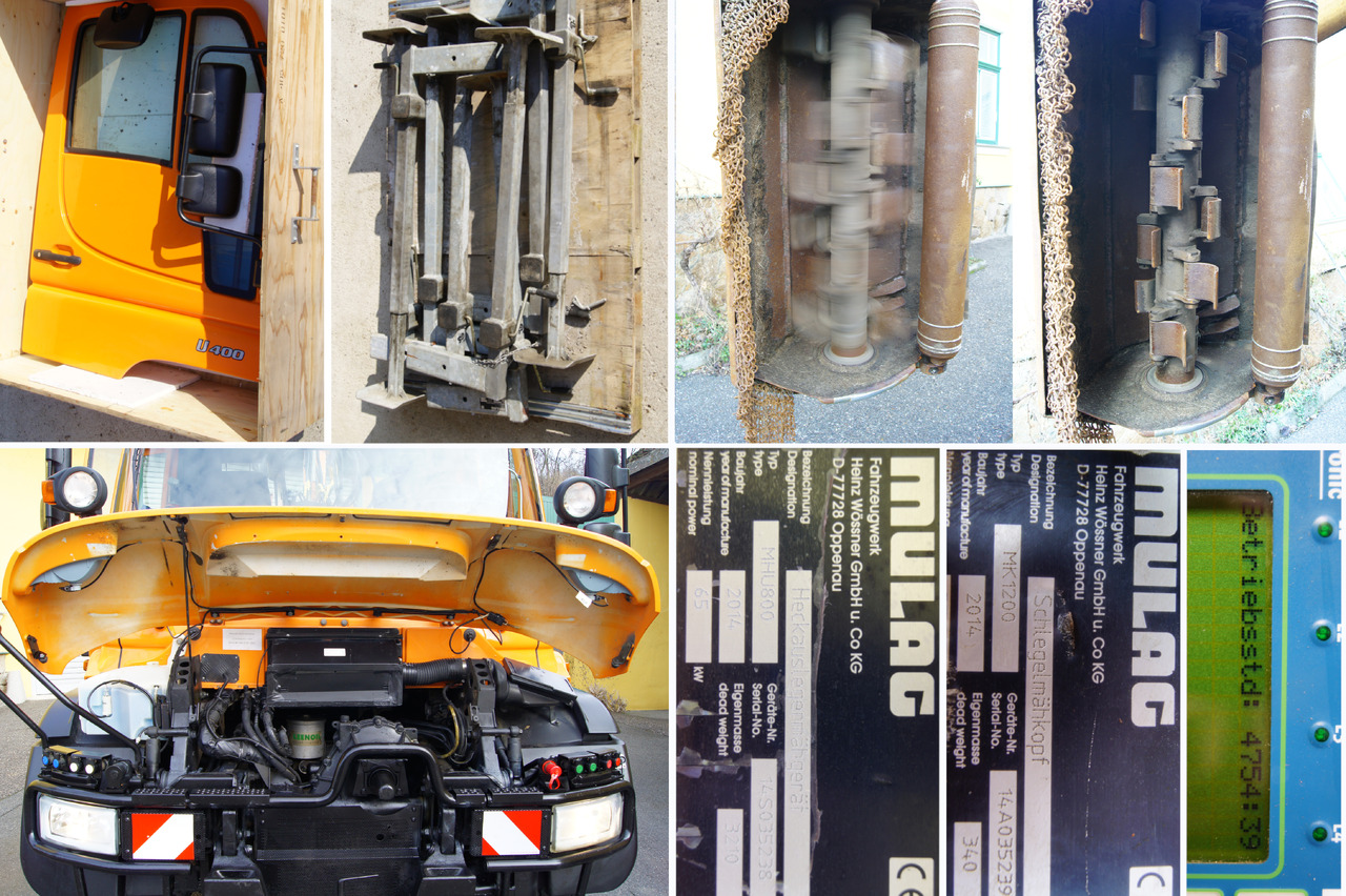 Savivartis sunkvežimis UNIMOG Unimog U 400/TÜV/Hydrostat/Mähtür +MULAG MHU 800: foto 12