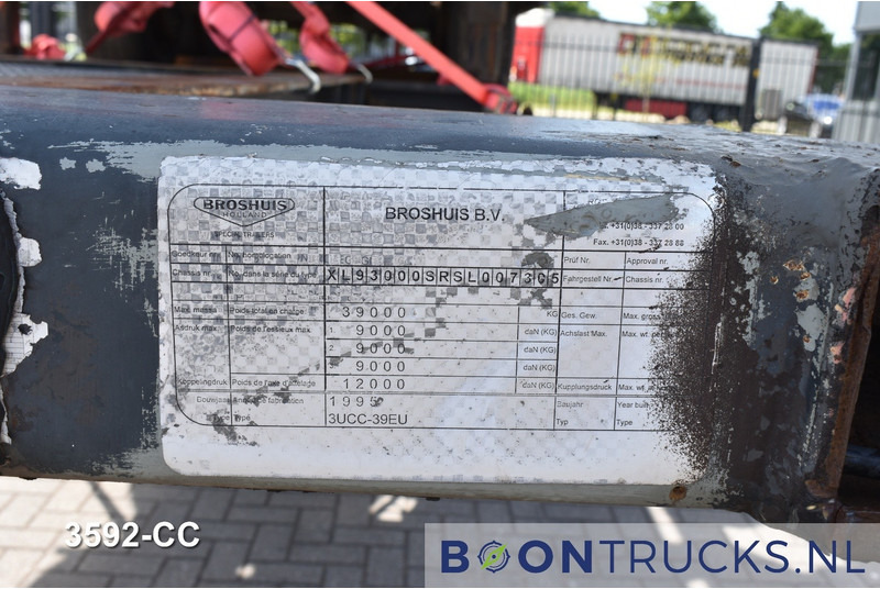 Konteineris-vežimus/ Sukeisti kūną puspriekabė Broshuis 3 UCC 39 € 6750 STACK PRICE | 2x20-30-40-45ft HC * 2x BROSHUIS 1x NOOTEBOOM: foto 8