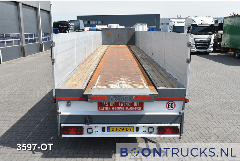 Platforminė/ Bortinė puspriekabė Pacton P3-001 STEENTRAILER | 2x STUURAS * ALU BORDEN * NL TRAILER: foto 7