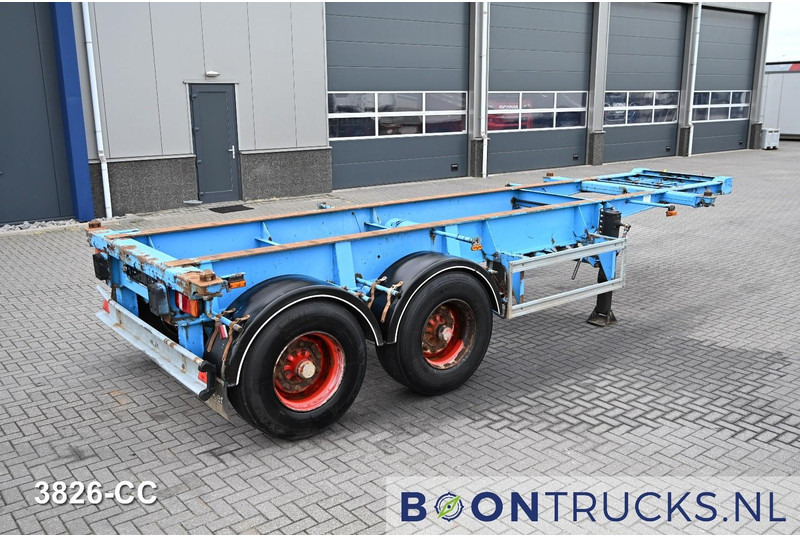 Schweriner Nutzfahrzeuge CS 20 CHASSIS | 20ft * STEEL SUSPENSION * BPW / DRUM * 9x AVAILABLE - Konteineris-vežimus/ Sukeisti kūną puspriekabė: foto 1 Schweriner Nutzfahrzeuge CS 20 CHASSIS | 20ft * STEEL SUSPENSION * BPW / DRUM * 9x AVAILABLE - Konteineris-vežimus/ Sukeisti kūną puspriekabė: foto 1