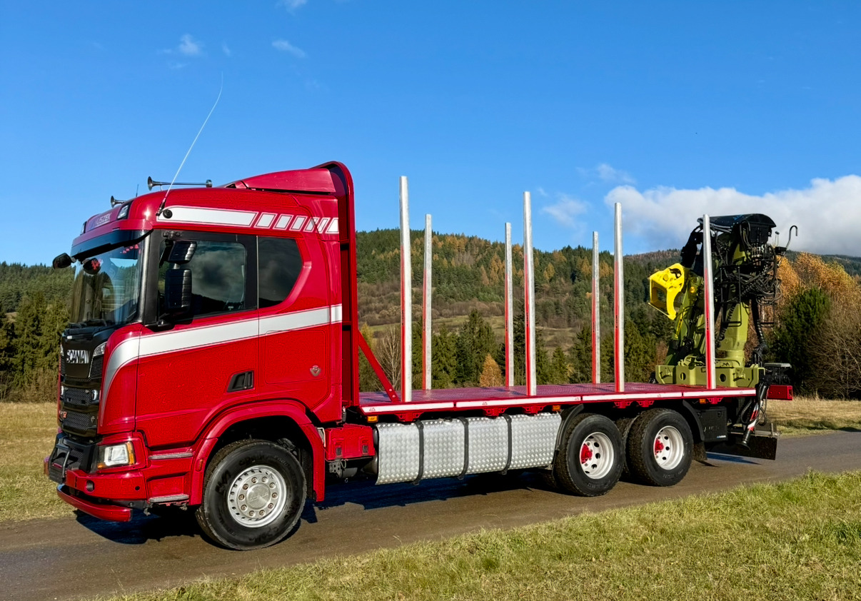 SCANIA R520 XT - Miškovežis, Sunkvežimis su kranu: foto 2 SCANIA R520 XT - Miškovežis, Sunkvežimis su kranu: foto 2