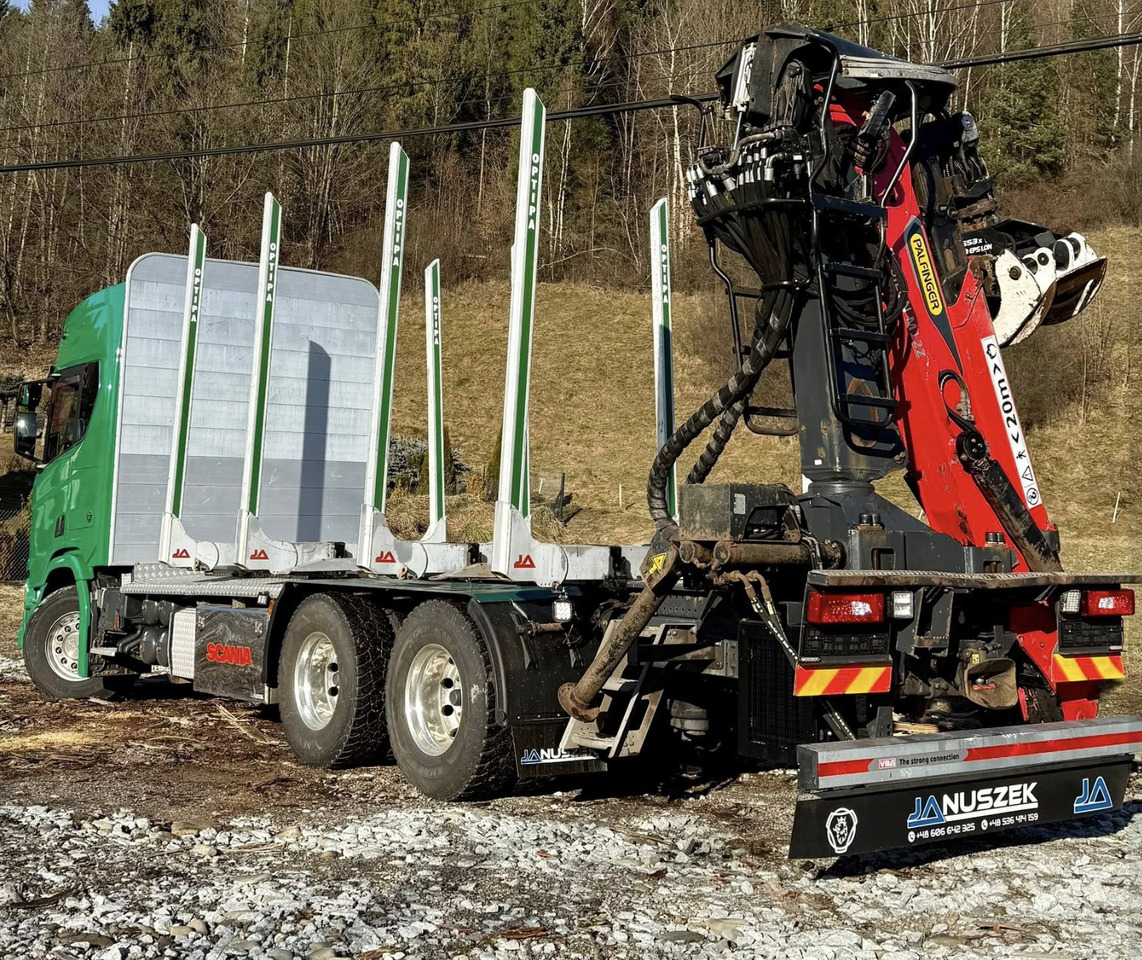 SCANIA R580 - Miškovežis, Sunkvežimis su kranu: foto 4 SCANIA R580 - Miškovežis, Sunkvežimis su kranu: foto 4