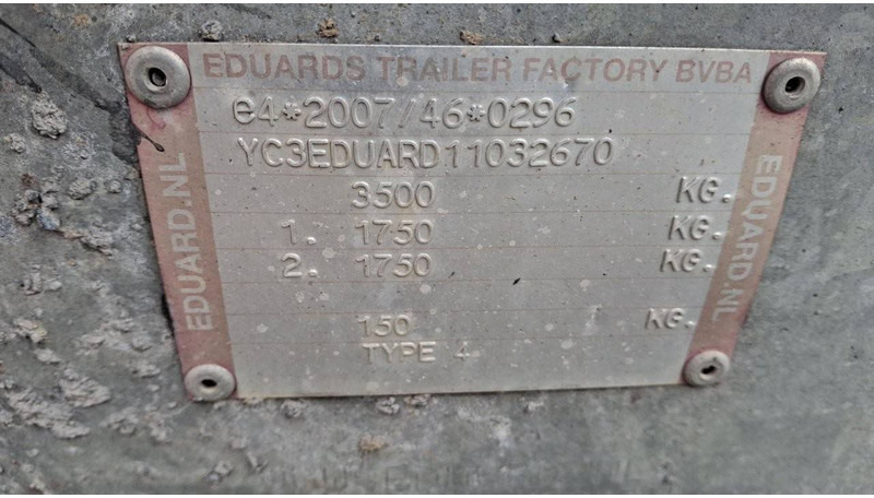 EDUARD TYPE 4 - Platforminė/ Bortinė priekaba: foto 2 EDUARD TYPE 4 - Platforminė/ Bortinė priekaba: foto 2