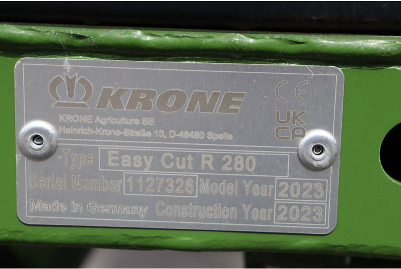 Šienapjovė Krone EasyCut R 280: foto 15