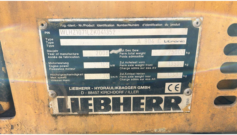 Liebherr A 904 C - Ratinis ekskavatorius: foto 5 Liebherr A 904 C - Ratinis ekskavatorius: foto 5
