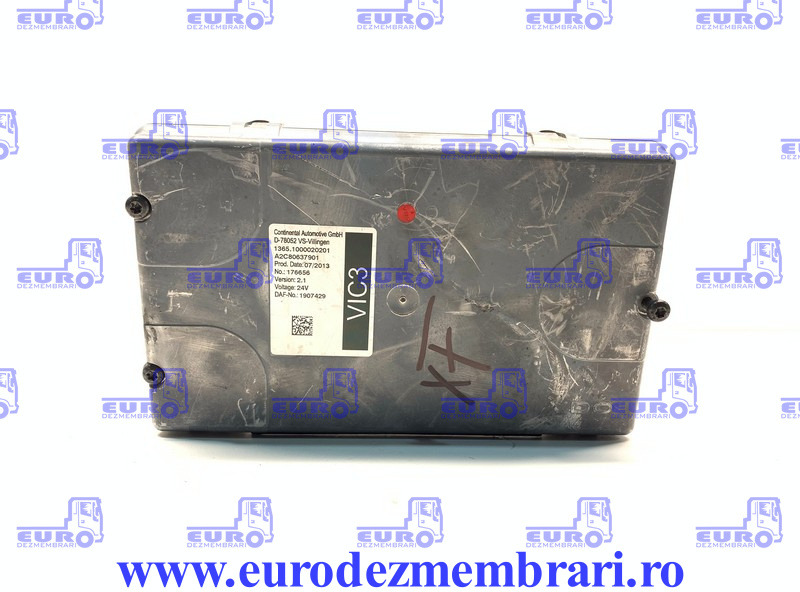CALCULATOR VIC3 DAF XF106 1907429 - Valdymo blokas - Sunkvežimis: foto 1 CALCULATOR VIC3 DAF XF106 1907429 - Valdymo blokas - Sunkvežimis: foto 1