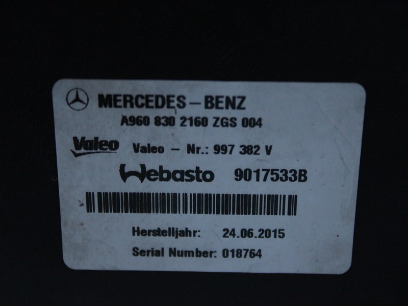 CLIMA STATIONARE MERCEDES ACTROS MP4 A9608302160 - Oro kondicionierius dalis - Sunkvežimis: foto 3 CLIMA STATIONARE MERCEDES ACTROS MP4 A9608302160 - Oro kondicionierius dalis - Sunkvežimis: foto 3
