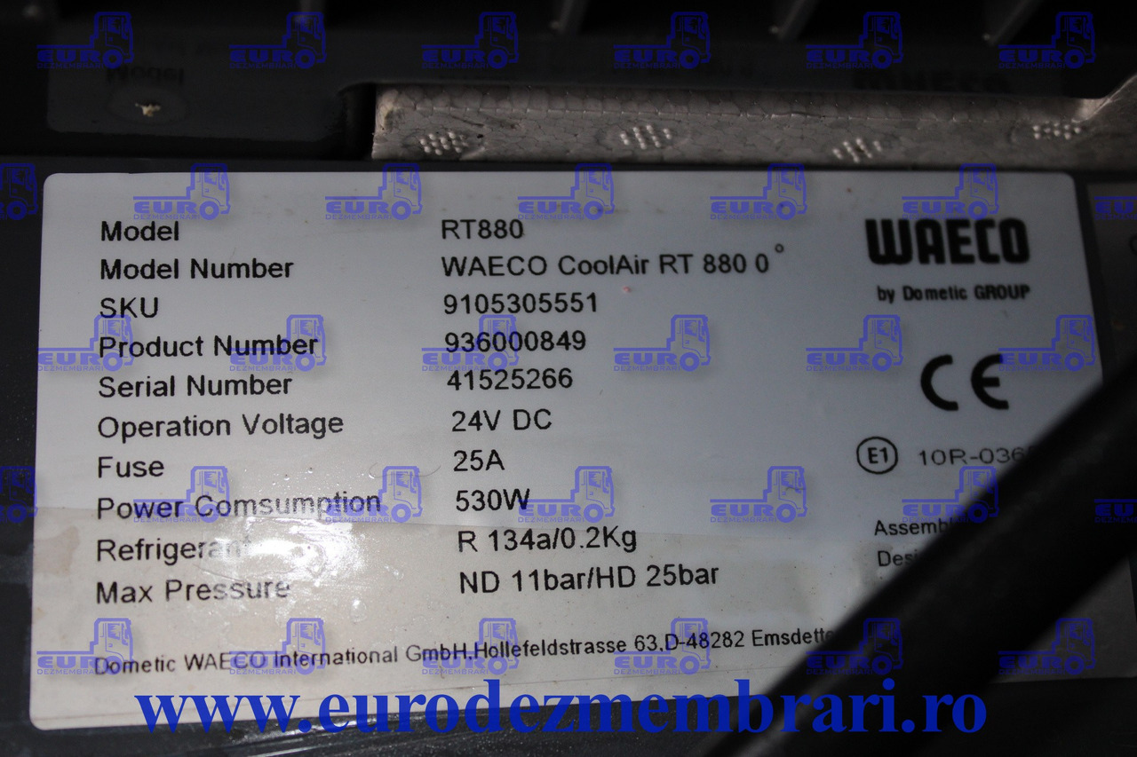 CLIMA STATIONARE WAECO RT880 9105305551, 936000849 - Oro kondicionierius dalis - Sunkvežimis: foto 3 CLIMA STATIONARE WAECO RT880 9105305551, 936000849 - Oro kondicionierius dalis - Sunkvežimis: foto 3