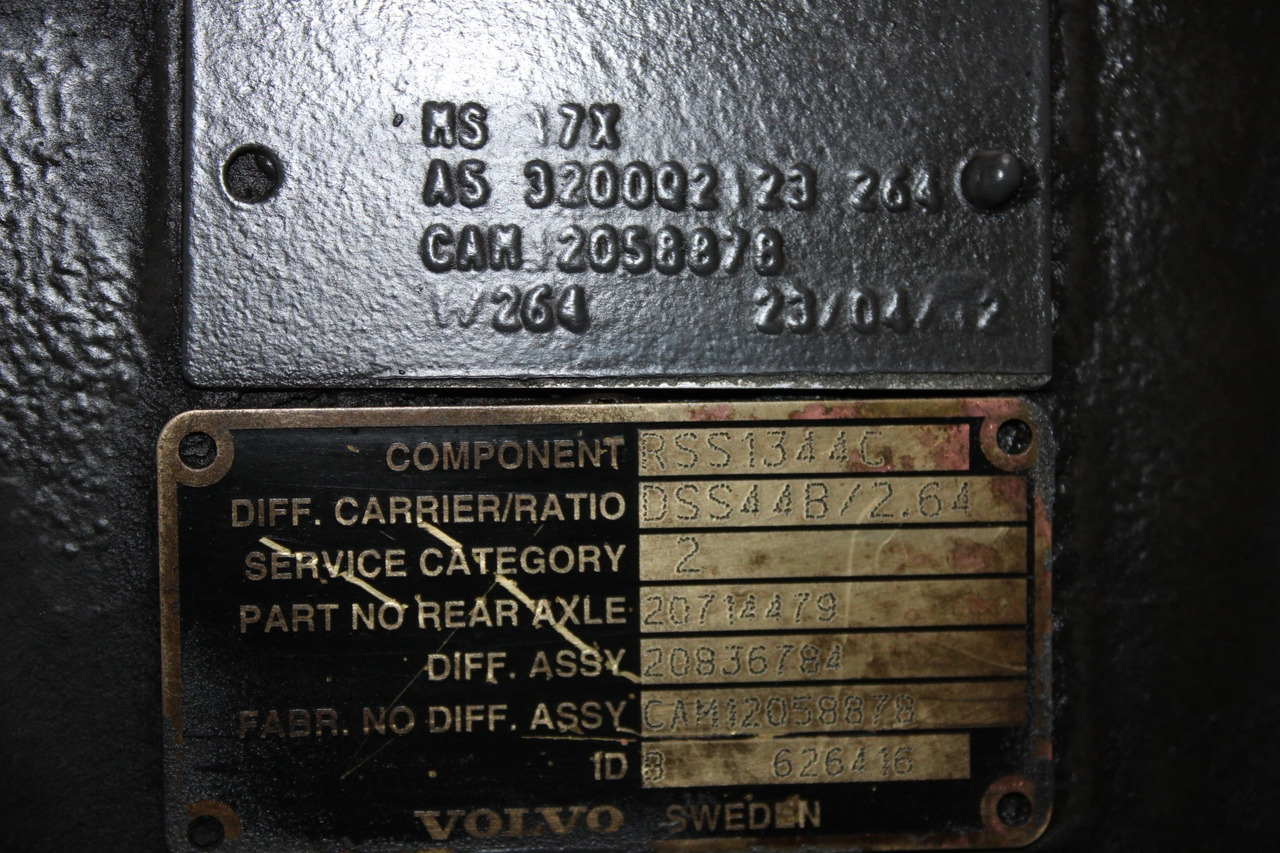 DIFERENTIAL VOLVO MS 17X RSS1344C R=2,85 20836784 - Diferencialas - Sunkvežimis: foto 3 DIFERENTIAL VOLVO MS 17X RSS1344C R=2,85 20836784 - Diferencialas - Sunkvežimis: foto 3