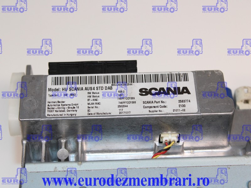 ELEMENT BORD UNITATE MULTIMEDIA SCANIA NGS 2583774, 2594721, 2735760, 2635711, 2783088, 2819278, 2819281 - Prietaisų skydas - Sunkvežimis: foto 3 ELEMENT BORD UNITATE MULTIMEDIA SCANIA NGS 2583774, 2594721, 2735760, 2635711, 2783088, 2819278, 2819281 - Prietaisų skydas - Sunkvežimis: foto 3