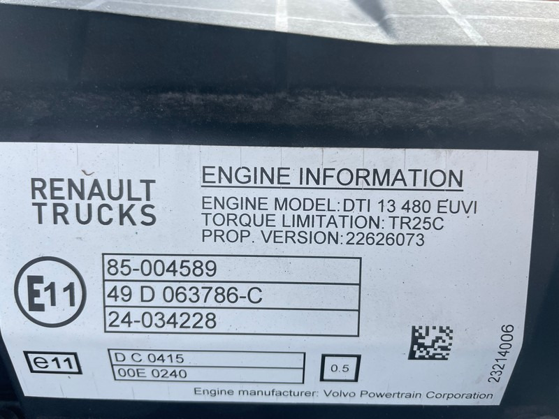 MOTOR RENAULT T DTI13 E6 480CP - Variklis - Sunkvežimis: foto 5 MOTOR RENAULT T DTI13 E6 480CP - Variklis - Sunkvežimis: foto 5