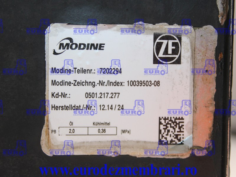 RADIATOR ULEI INTARDER MAN TGX 81.32004.6441, 0501217277, 81.32560.0075 - Alyvos aušintuvas - Sunkvežimis: foto 3 RADIATOR ULEI INTARDER MAN TGX 81.32004.6441, 0501217277, 81.32560.0075 - Alyvos aušintuvas - Sunkvežimis: foto 3