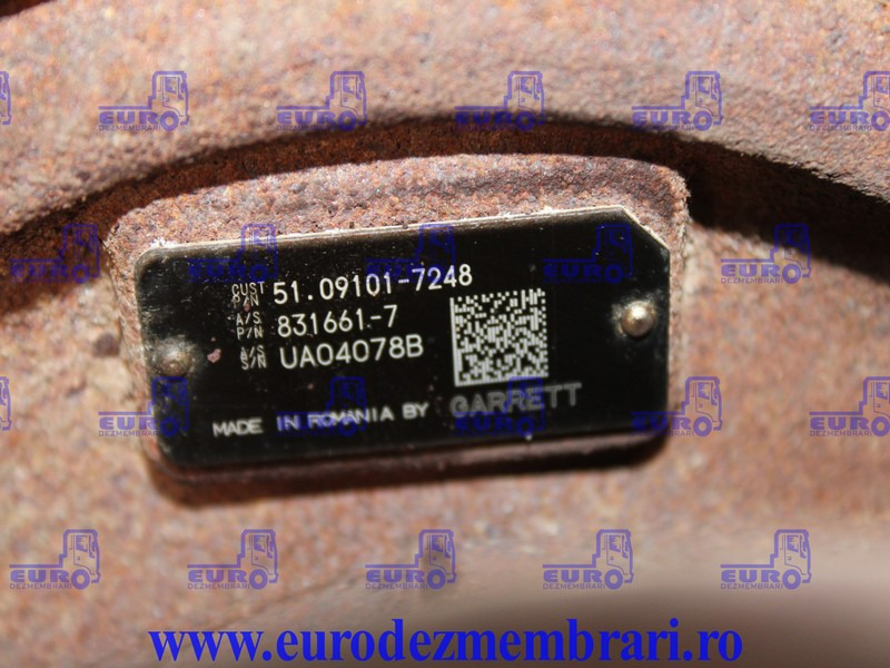 TURBOSUFLANTA MAN D2676 EURO 6 51.09101.7248, 51.09101.7268 - Turbina - Sunkvežimis: foto 3 TURBOSUFLANTA MAN D2676 EURO 6 51.09101.7248, 51.09101.7268 - Turbina - Sunkvežimis: foto 3
