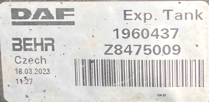 DAF - Išsiplėtimo bakelis: foto 2 DAF - Išsiplėtimo bakelis: foto 2