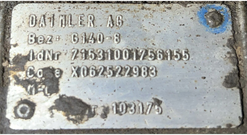 Mercedes-Benz G140-8 - Pavarų dėžė: foto 4 Mercedes-Benz G140-8 - Pavarų dėžė: foto 4