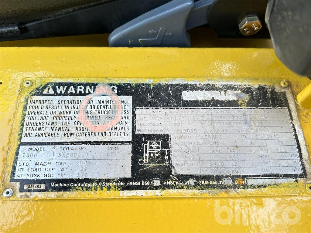Caterpillar T 80 D - Šakinis krautuvas: foto 5 Caterpillar T 80 D - Šakinis krautuvas: foto 5