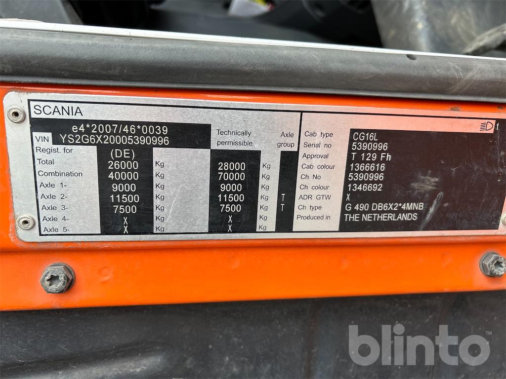 Scania G 490 mit Kobit K10 (2016) - Gatvių šlavimo mašina: foto 5 Scania G 490 mit Kobit K10 (2016) - Gatvių šlavimo mašina: foto 5