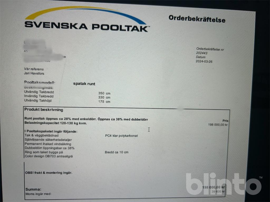Svenska Pooltak - Įrankis/ Įranga: foto 2 Svenska Pooltak - Įrankis/ Įranga: foto 2