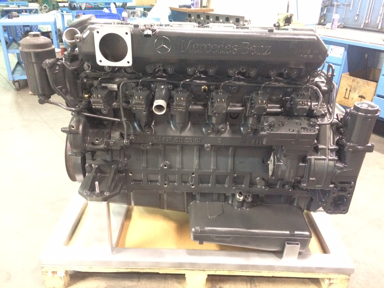 MOTORE MERCEDES OM457LA - VAR. 457.944 - EURO 3 - COMPLETO - Variklis: foto 4 MOTORE MERCEDES OM457LA - VAR. 457.944 - EURO 3 - COMPLETO - Variklis: foto 4