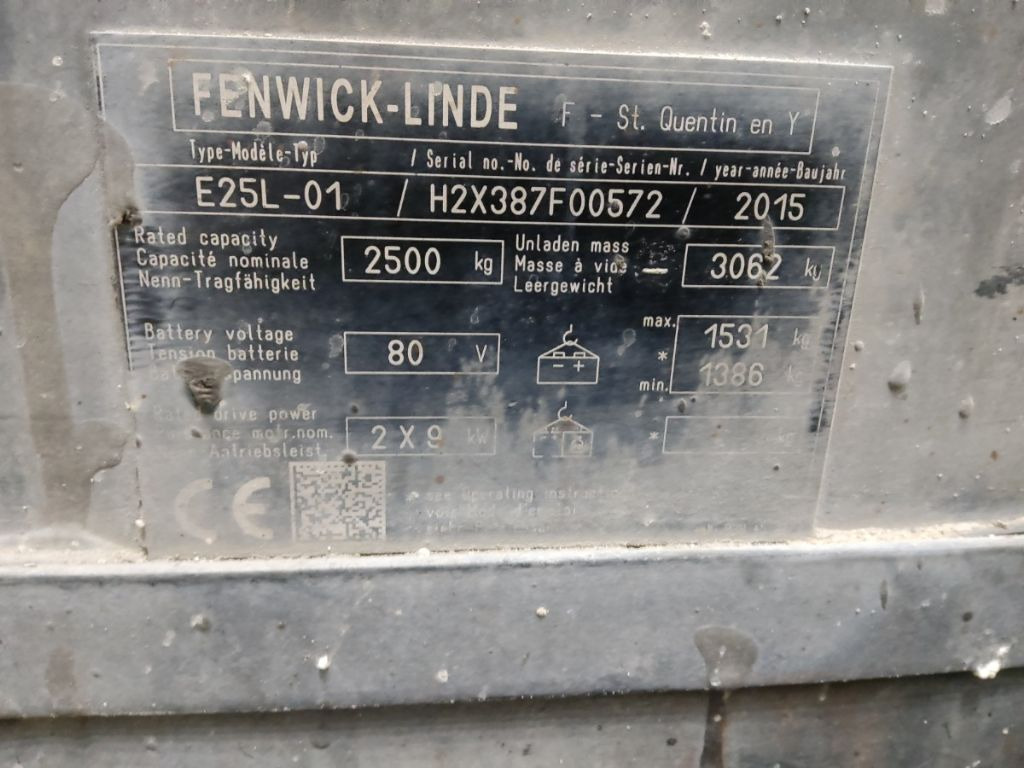 Linde E25L-01 - Elektrinis krautuvas: foto 5 Linde E25L-01 - Elektrinis krautuvas: foto 5