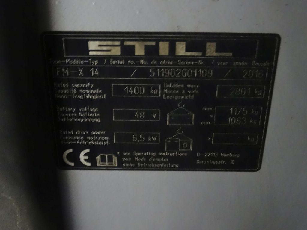 Krautuvas su šakėmis Still FM-X14: foto 9