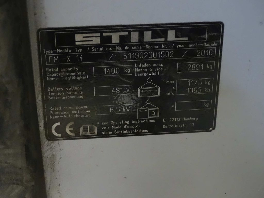 Krautuvas su šakėmis Still FM-X14: foto 9