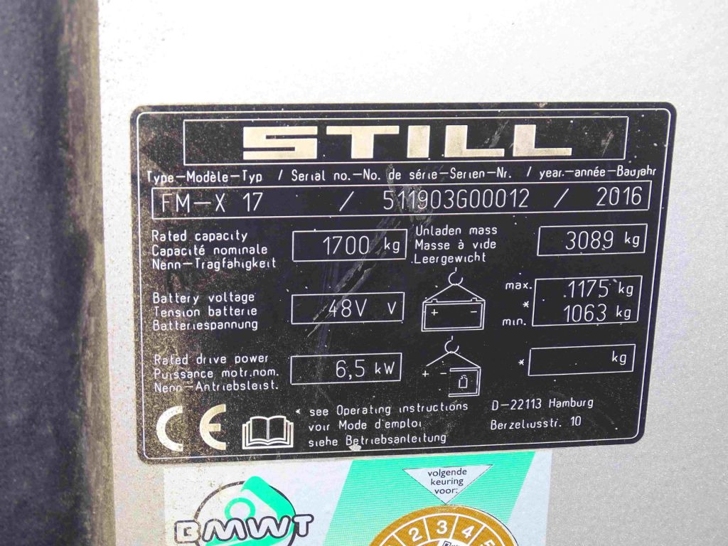 Still FM-X17 - Krautuvas su šakėmis: foto 4 Still FM-X17 - Krautuvas su šakėmis: foto 4