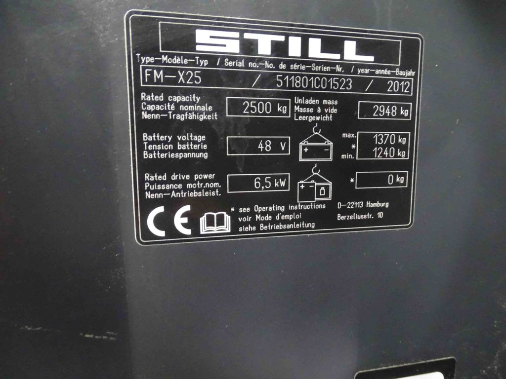 Still FM-X25/BATT.NEU - Krautuvas su šakėmis: foto 5 Still FM-X25/BATT.NEU - Krautuvas su šakėmis: foto 5