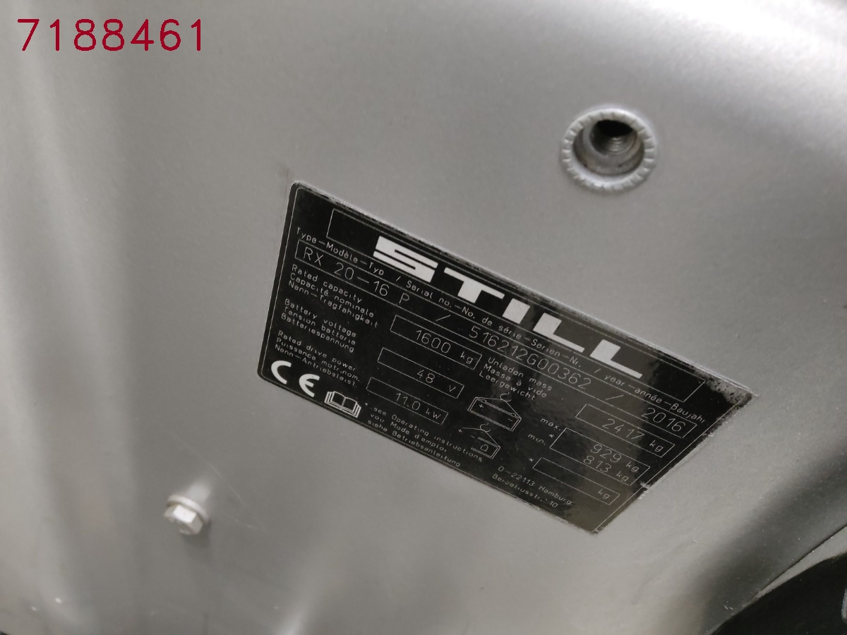 Still RX20-16P/BRONZE/BATT.NEU - Elektrinis krautuvas: foto 5 Still RX20-16P/BRONZE/BATT.NEU - Elektrinis krautuvas: foto 5