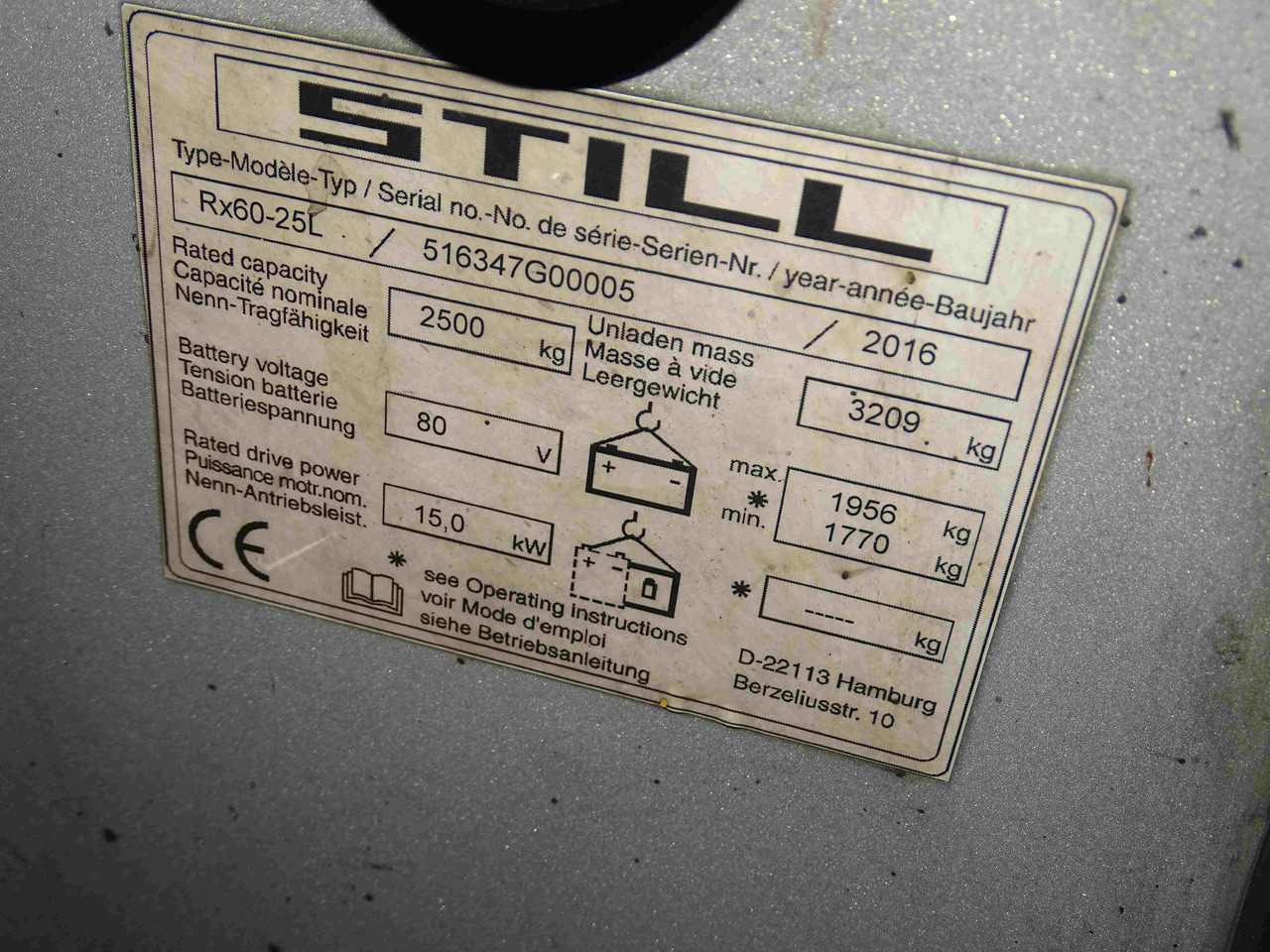 Elektrinis krautuvas Still RX60-25L: foto 7