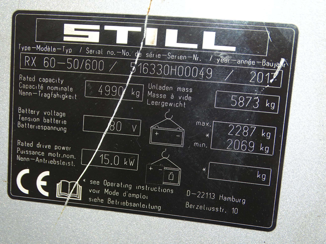 Still RX60-50/600 - Elektrinis krautuvas: foto 5 Still RX60-50/600 - Elektrinis krautuvas: foto 5