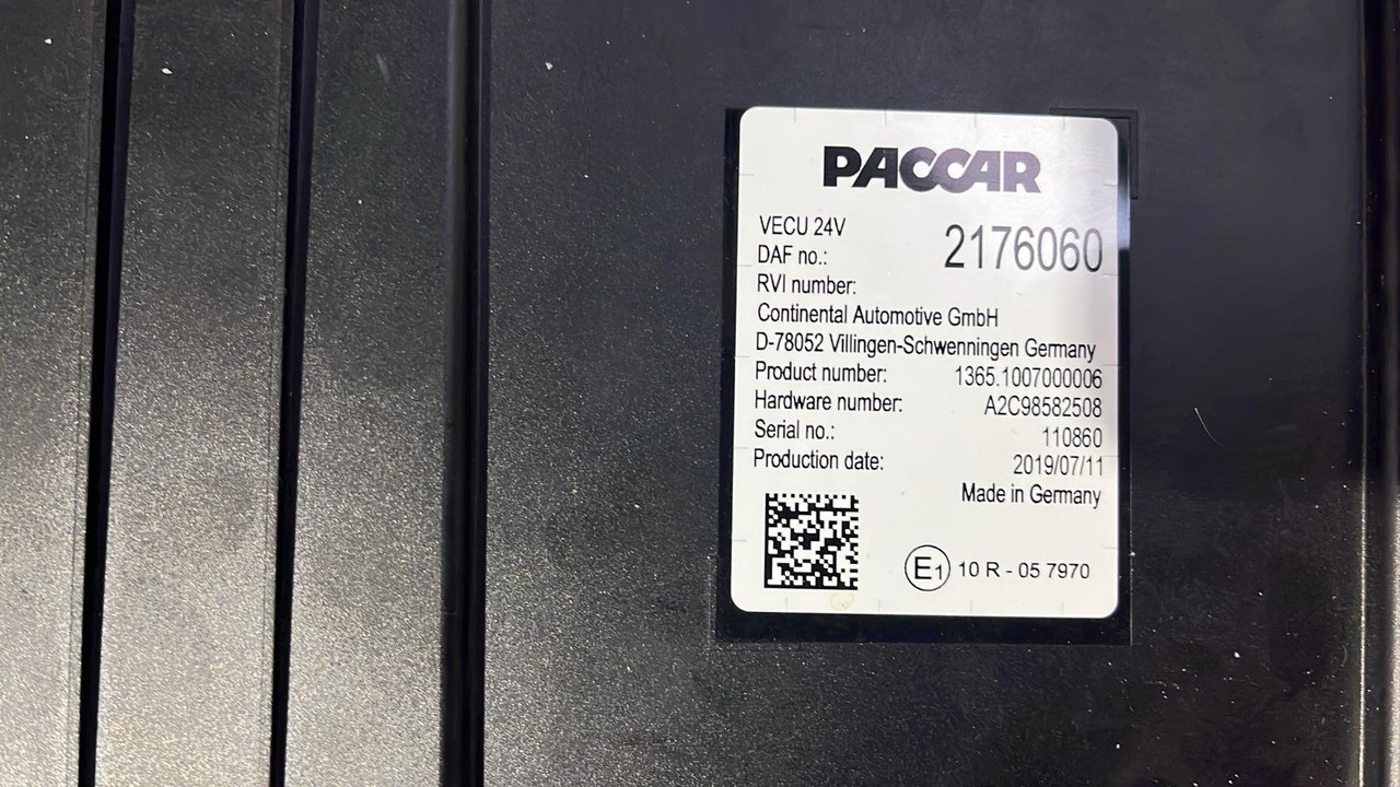 DAF XF CF VECU Control Unit Module 2176060 - Valdymo blokas: foto 4 DAF XF CF VECU Control Unit Module 2176060 - Valdymo blokas: foto 4