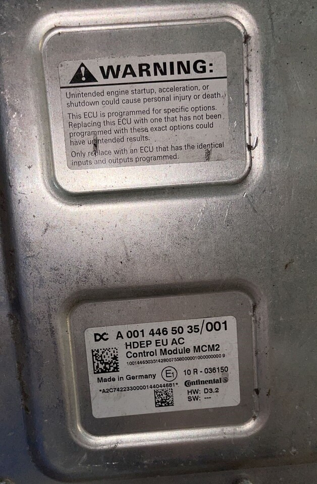 Mercedes Actro MP4 OM470 OM471 A0014465035 MCM2 Reman - Valdymo blokas - Sunkvežimis: foto 5 Mercedes Actro MP4 OM470 OM471 A0014465035 MCM2 Reman - Valdymo blokas - Sunkvežimis: foto 5