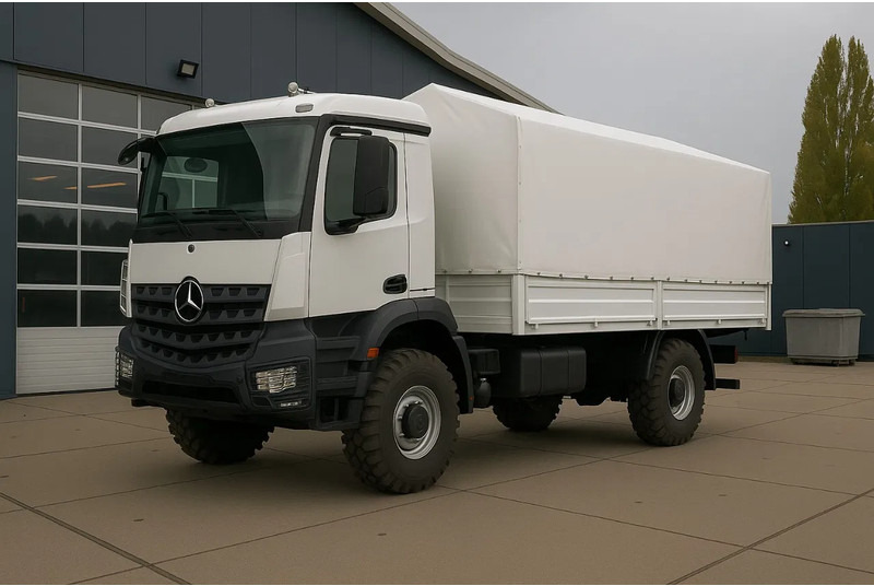 Mercedes-Benz Arocs 1836 A 4x4 Cargo Truck - Tentinis sunkvežimis: foto 1 Mercedes-Benz Arocs 1836 A 4x4 Cargo Truck - Tentinis sunkvežimis: foto 1