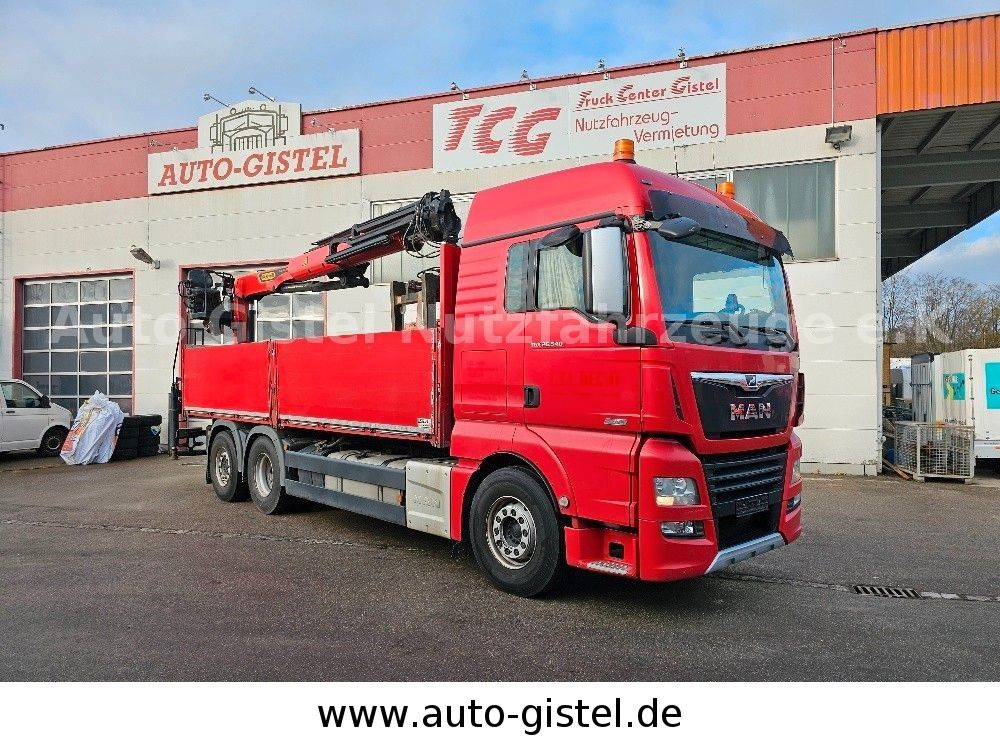 MAN TGX 26.540 6x2LL - Platforminis/ Bortinis sunkvežimis, Sunkvežimis su kranu: foto 1 MAN TGX 26.540 6x2LL - Platforminis/ Bortinis sunkvežimis, Sunkvežimis su kranu: foto 1