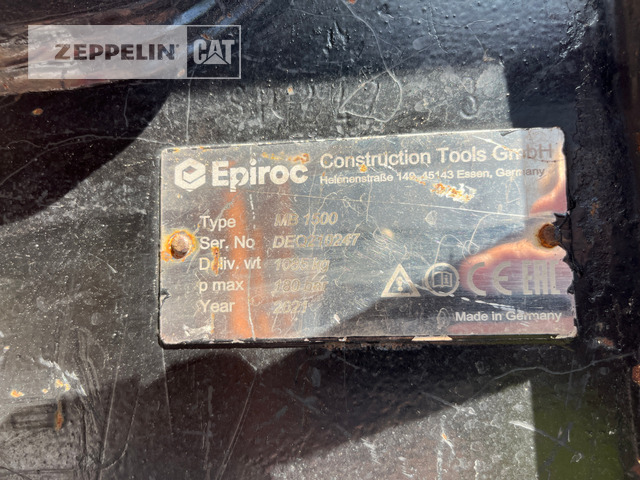 Atlas-Copco MB1500 Hydraulikhamm - Hidraulinis kūjis - Statybinė technika: foto 4 Atlas-Copco MB1500 Hydraulikhamm - Hidraulinis kūjis - Statybinė technika: foto 4