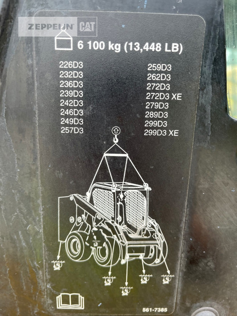 Mini krautuvas Cat 259D: foto 21