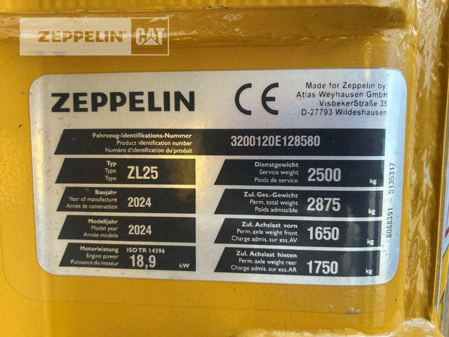 Zeppelin ZL25 - Ratinis krautuvas: foto 5 Zeppelin ZL25 - Ratinis krautuvas: foto 5