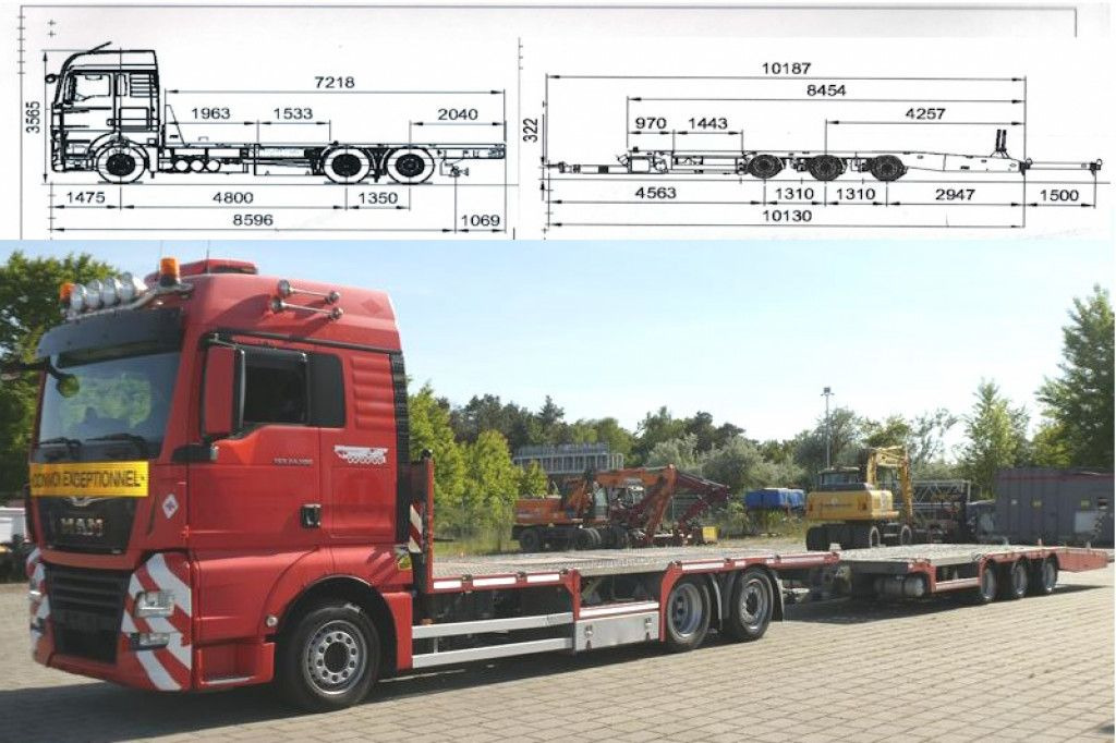 MAN TG-X 24.500 6x2-4 LL-U Pritsche Maschinentranspo - Autovežis sunkvežimis: foto 1 MAN TG-X 24.500 6x2-4 LL-U Pritsche Maschinentranspo - Autovežis sunkvežimis: foto 1
