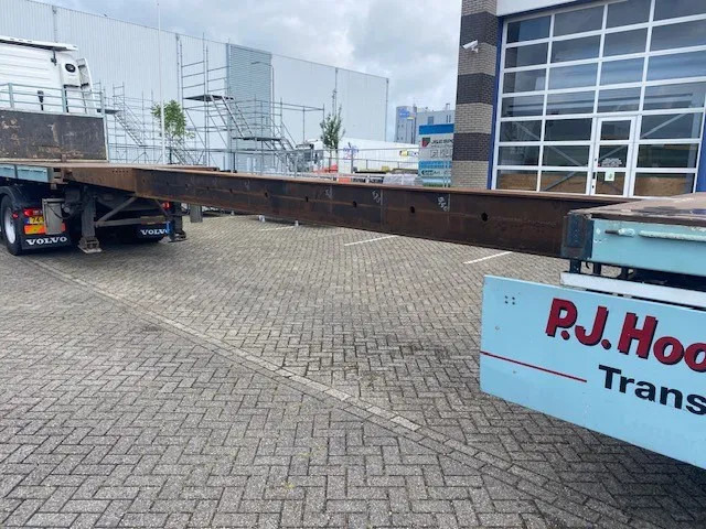 Floor robuuste vlakke oplegger ,uitschuifbaar, ,stuurassen, 20 mtr met stalen bodem/frame. kranenprofiel. - Platforminė/ Bortinė puspriekabė: foto 2 Floor robuuste vlakke oplegger ,uitschuifbaar, ,stuurassen, 20 mtr met stalen bodem/frame. kranenprofiel. - Platforminė/ Bortinė puspriekabė: foto 2