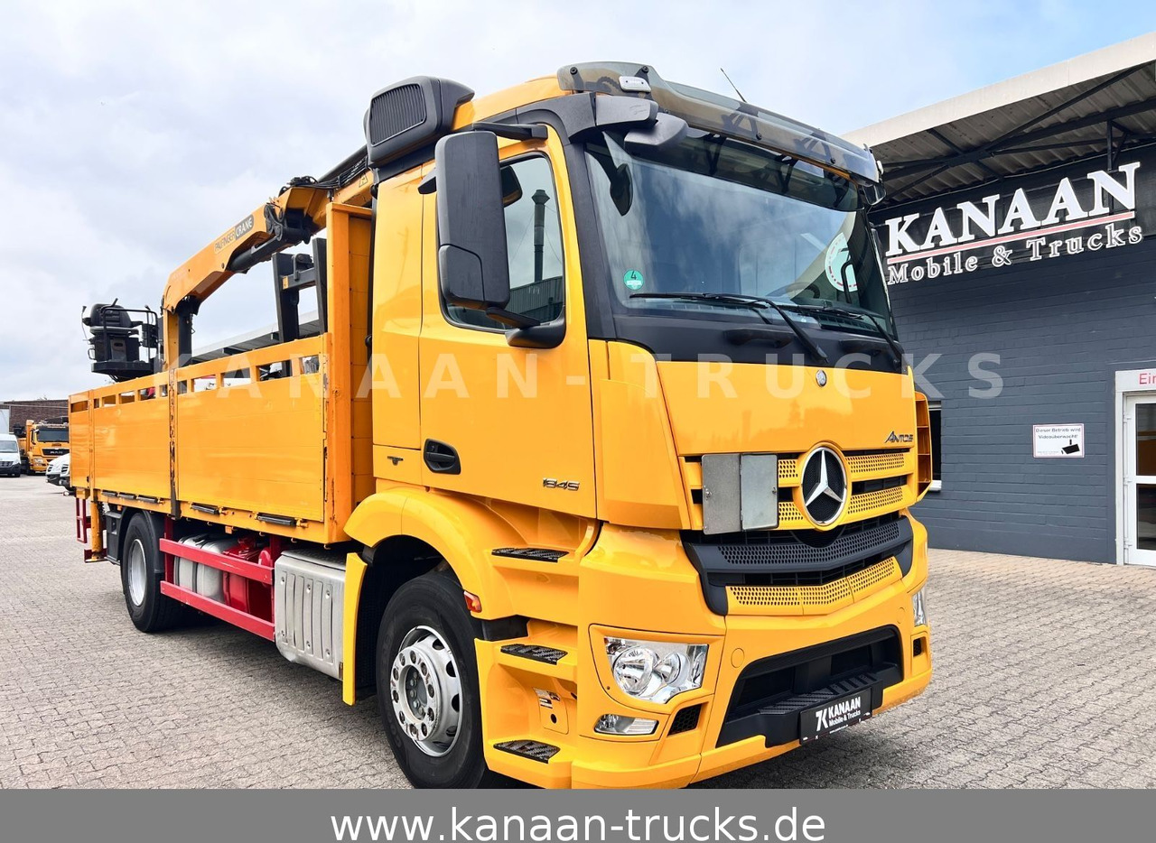 Mercedes-Benz 1845 Antos 4x2 Baustoffkran Palfinger 21001L - Sunkvežimis su kranu: foto 1 Mercedes-Benz 1845 Antos 4x2 Baustoffkran Palfinger 21001L - Sunkvežimis su kranu: foto 1